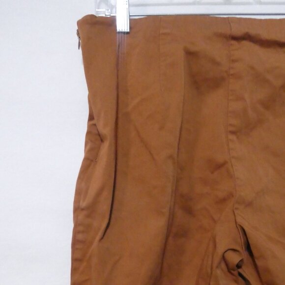 M&S COLLECTION | UK 12 | Stylish Brown Straight Leg Capris - Picture 10 of 16
